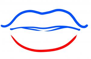 302x198 How To Draw How To Draw Lips For Kids - Mouth Drawing Easy
