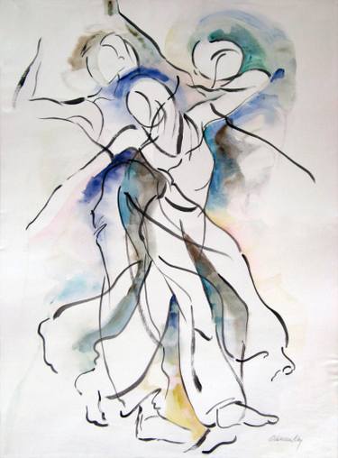375x508 movement iv, figure drawing drawing - Movement Drawing