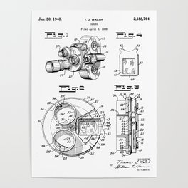 264x264 film camera posters - Movie Camera Drawing