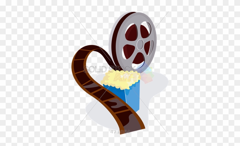 840x511 Stock Illustration Of Retro Cartoon Drawing Of Movie - Movie Film Drawing