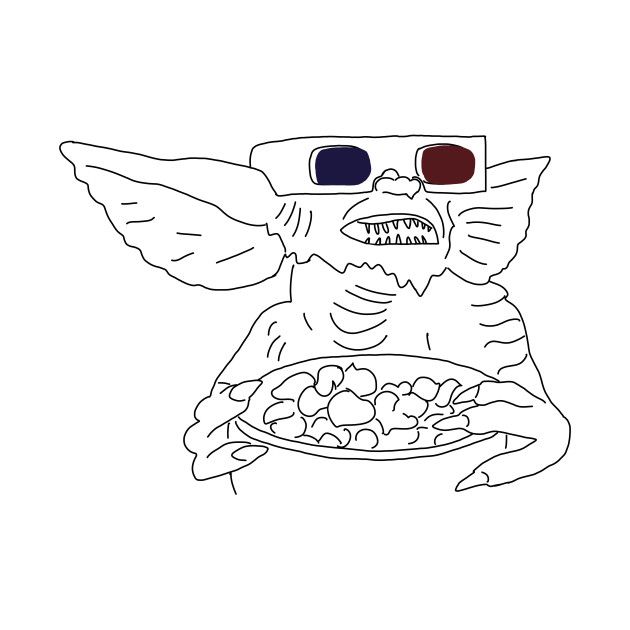 630x630 Gremlin - Movie Film Drawing