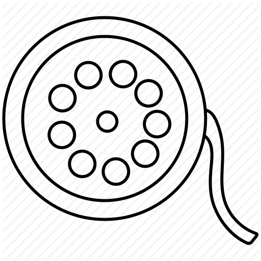 512x512 cinema, film, movie, reel icon - Movie Reel Drawing