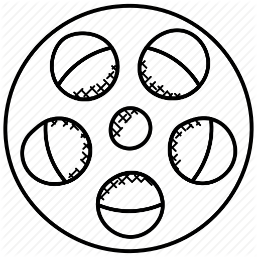 512x512 camera reel, movie reel, photography, pictures, videography icon - Movie Reel Drawing