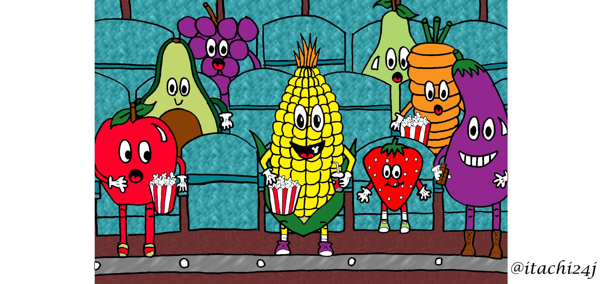 2389x1132 easy mini drawing contest - Movie Theater Drawing