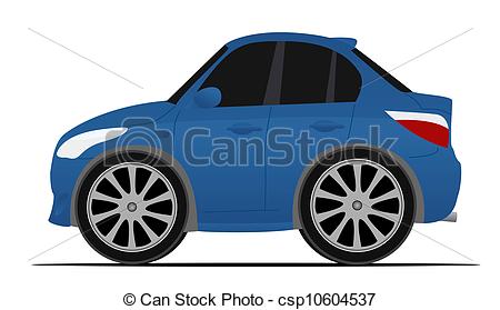 450x279 Mini Blue Sport Car, Fast Moving - Moving Car Drawing
