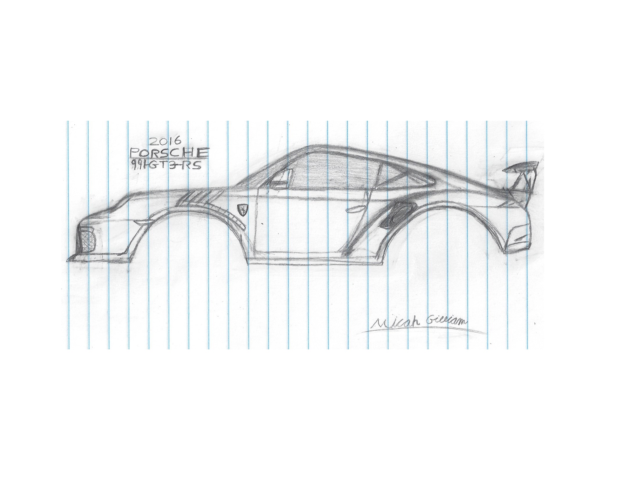 2124x1692 My Latest Porsche No, I Cannot Draw Wheels, So Just Enjoy Not Moving - Moving Car Drawing