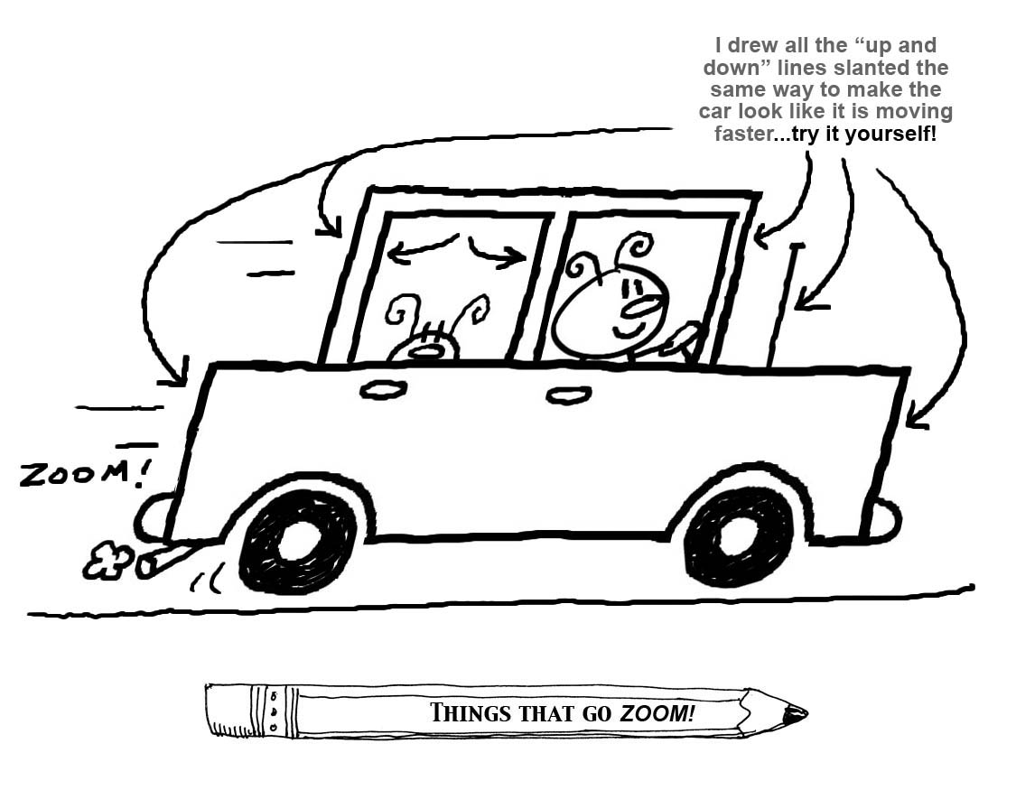 1125x875 Drawing Car - Moving Car Drawing
