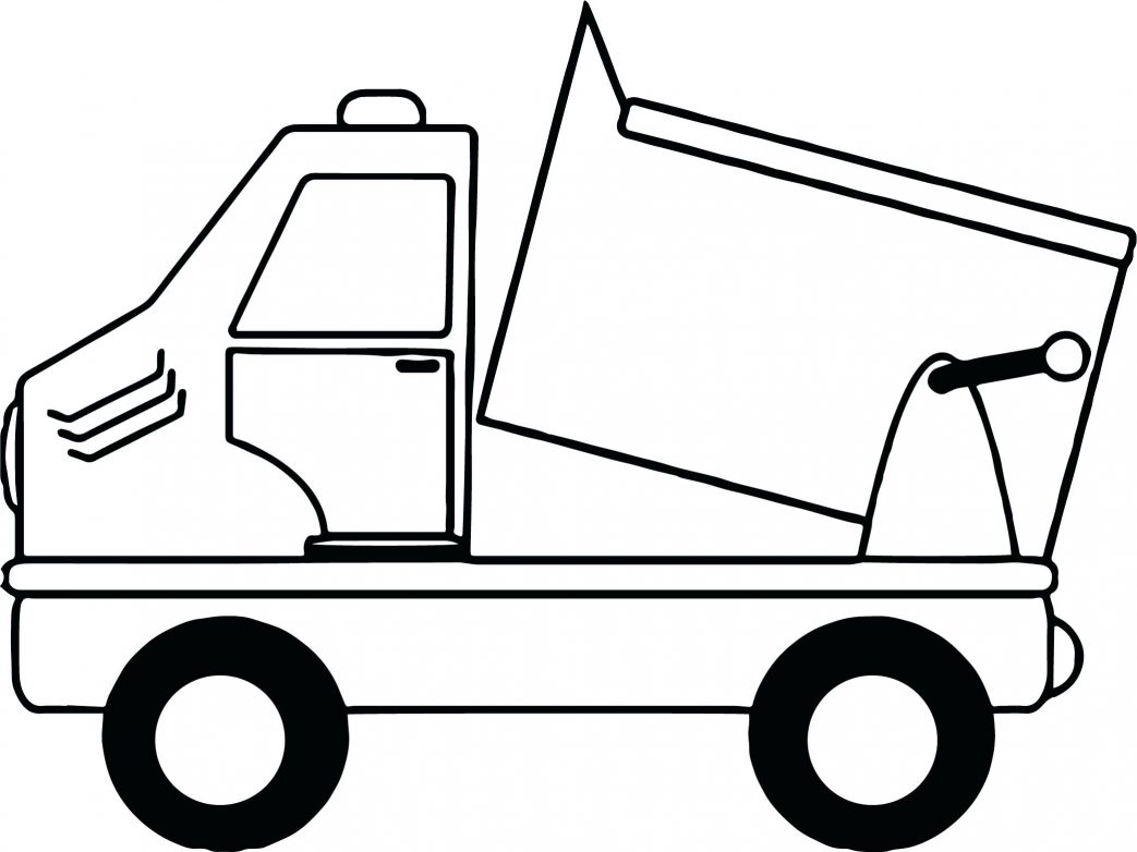 1043x782 Moving Truck Coloring Page - Moving Truck Drawing