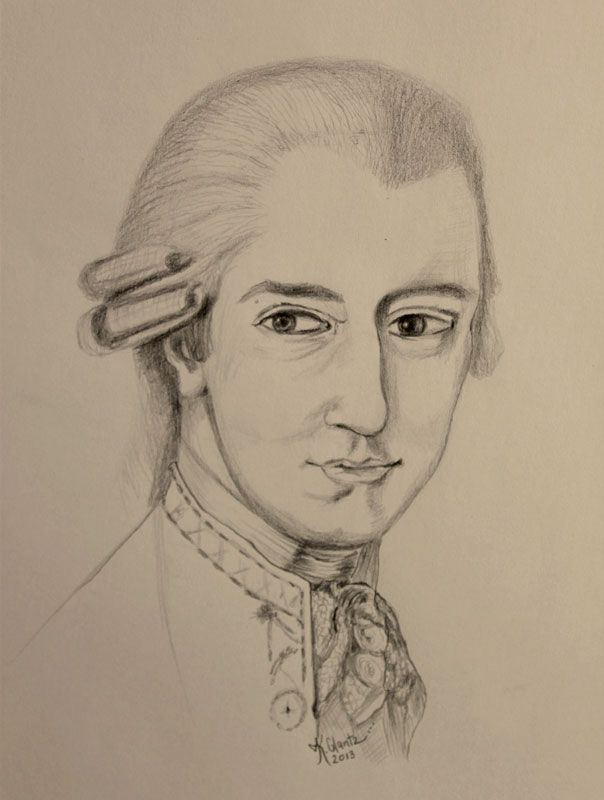 Mozart Drawing at Explore collection of Mozart Drawing