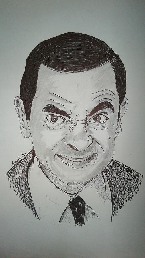 506x900 mr bean drawing - Mr Bean Drawing
