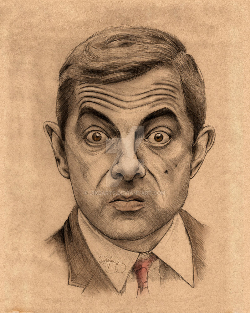 799x1000 mr bean a k a rowan atkinson drawing - Mr Bean Drawing