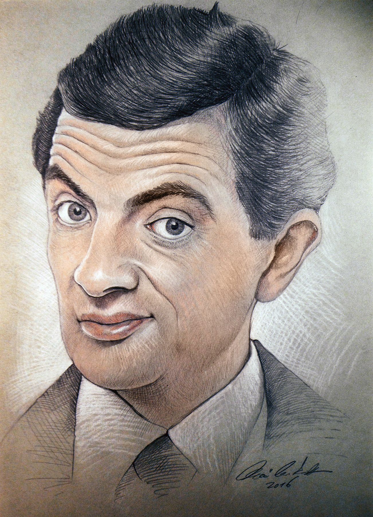 mr bean drawing