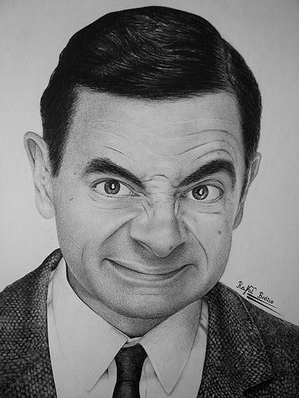427x569 rowan atkinson as mr bean celebrity drawings i drawings - Mr Bean Drawing