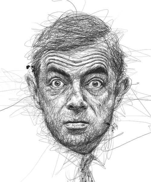 500x600 Vince Low - Mr Bean Drawing