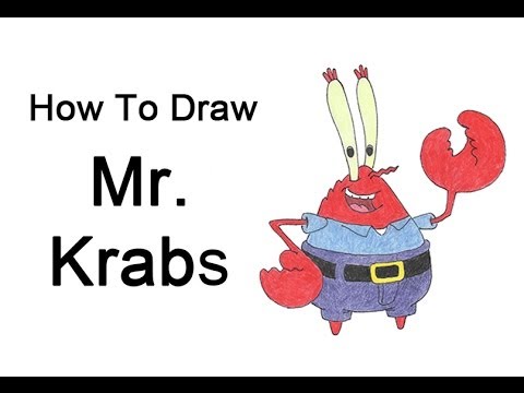 480x360 How To Draw Mr Krabs - Mr Krabs Drawing