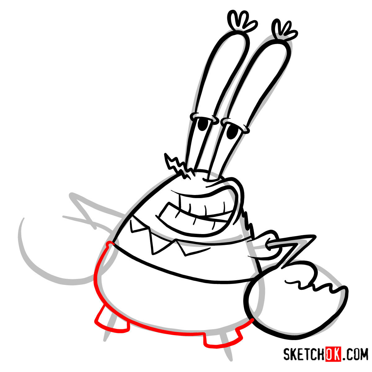 1200x1200 How To Draw Mr Krabs Spongebob - Mr Krabs Drawing