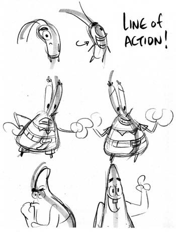 350x462 how to draw spongebob drawing tips line of action mr krabs - Mr Krabs Drawing