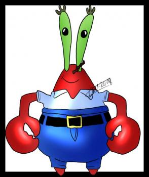 294x350 How To Draw How To Draw Mr Krabs From Spongebob Squarepants - Mr Krabs Drawing
