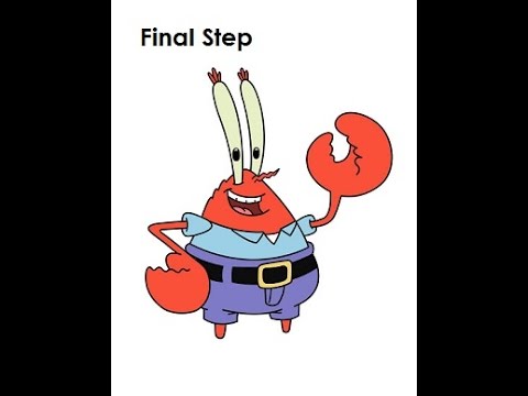 480x360 How To Draw Mr Krabs - Mr Krabs Drawing