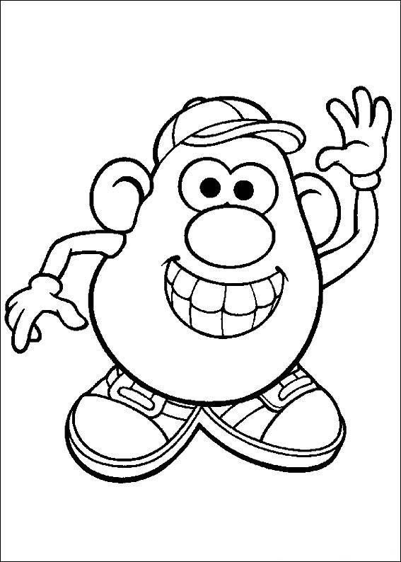 567x794 Luxury Mr Potato Head Coloring - Mr Potato Head Drawing