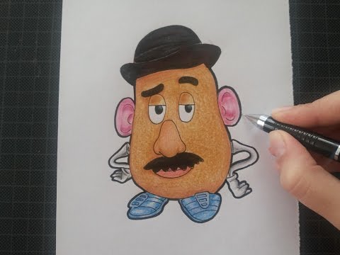 Mr Potato Head Drawing at PaintingValley.com | Explore collection of Mr ...