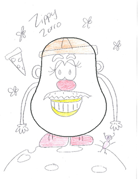 271x350 Classroom Objects And Colors - Mr Potato Head Drawing