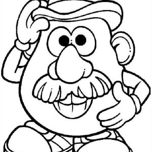 300x300 Mr Potato Head Coloring - Mr Potato Head Drawing