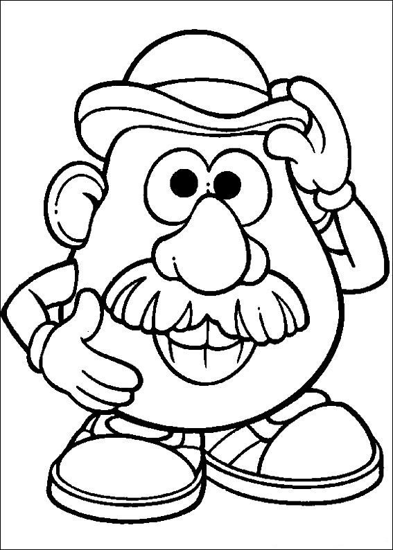 567x794 Mr Potato Head Whole Body Listening Picture - Mr Potato Head Drawing