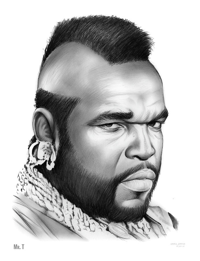 693x900 Mr T Drawing - Mr T Drawing