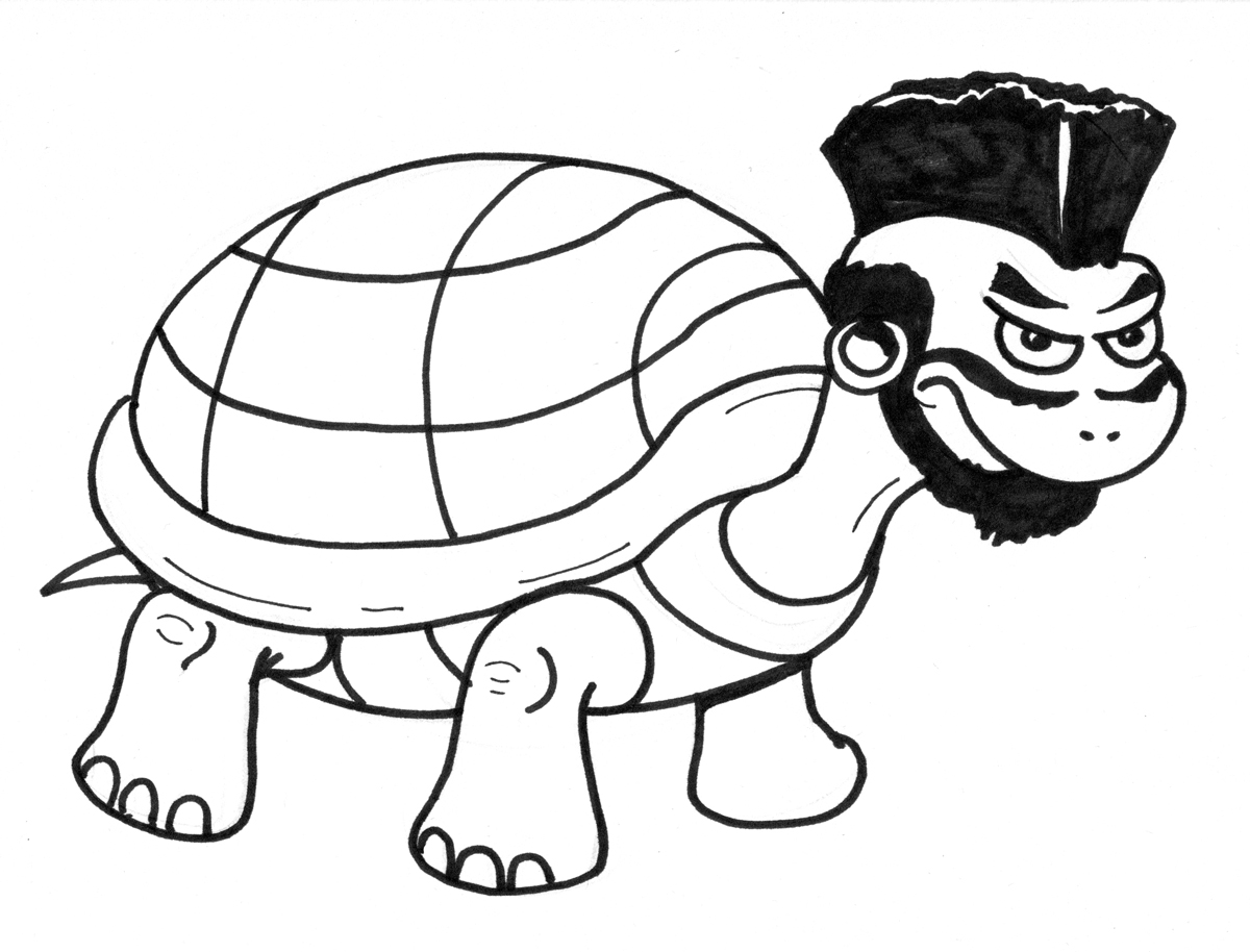 1200x914 Mr T Turtle - Mr T Drawing