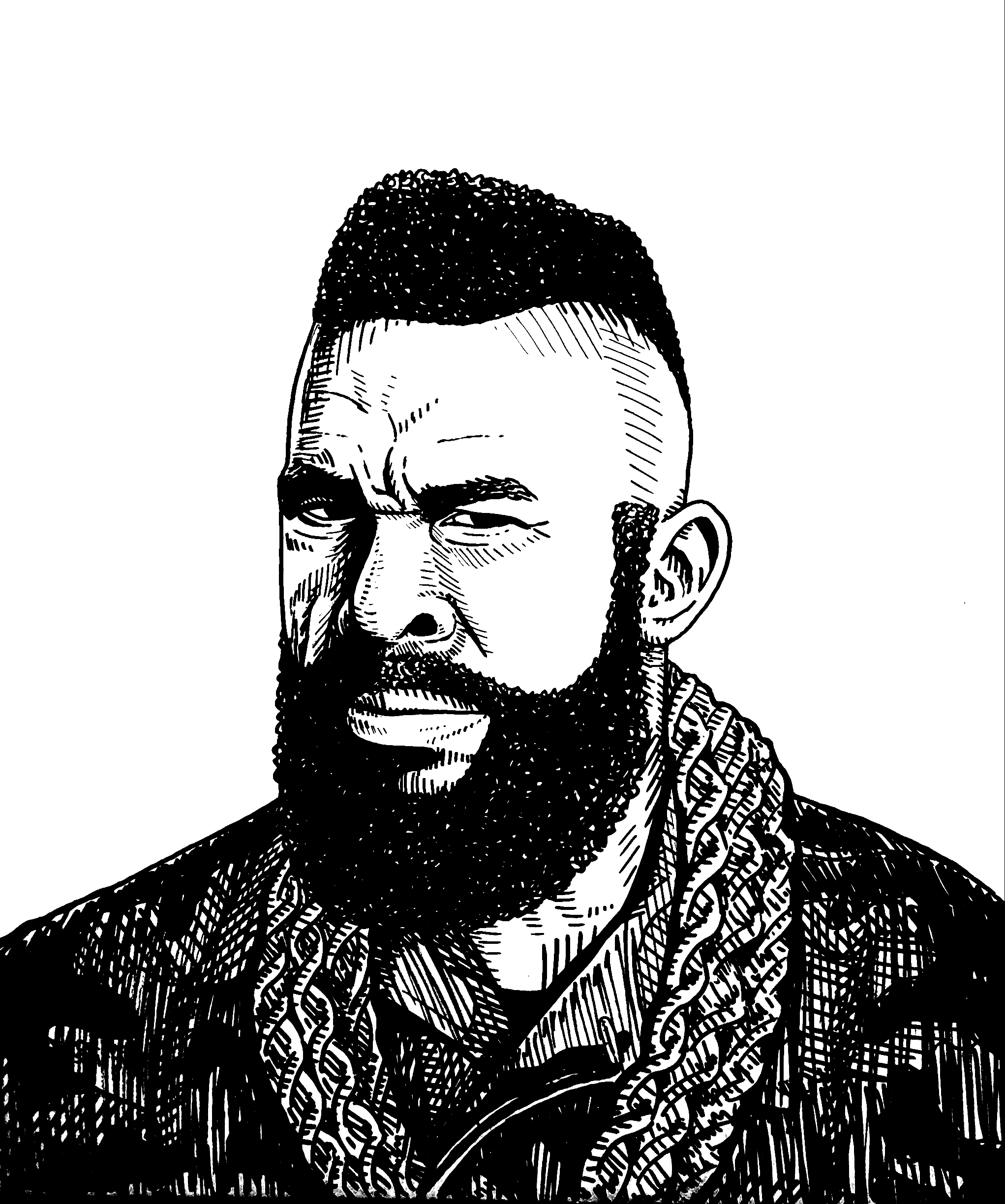 2043x2448 Sharpie Drawing Of Mr T Drawing - Mr T Drawing