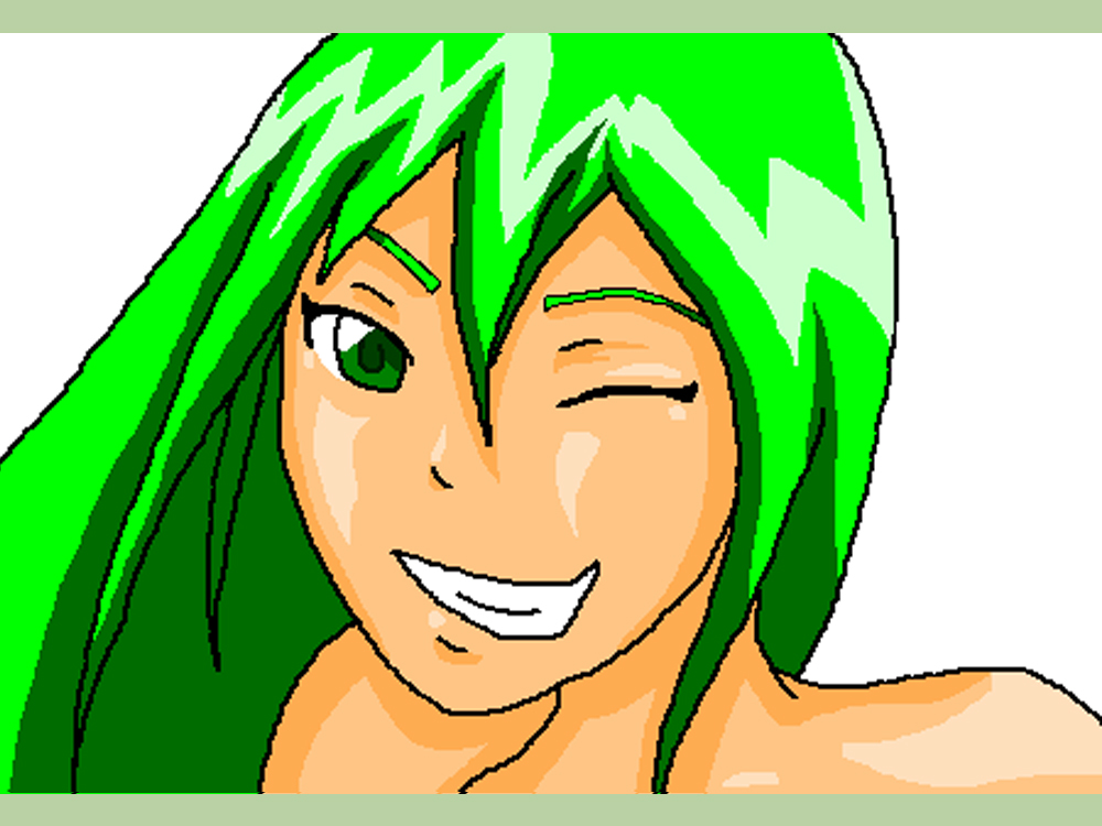 1000x750 How To Draw Manga On Ms Paint Steps - Ms Paint Drawing Ideas