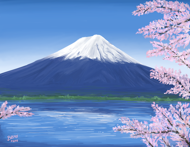 Mt Fuji Drawing at PaintingValley.com | Explore collection of Mt Fuji