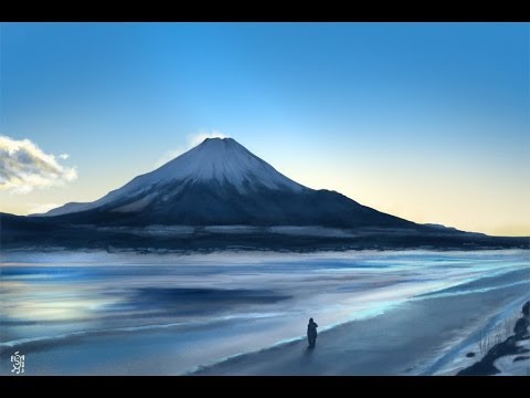 480x360 drawing mt fuji - Mt Fuji Drawing