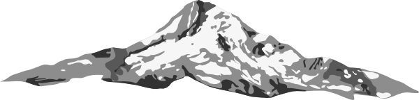 600x144 Mount Hood Clip Art - Mt Hood Drawing