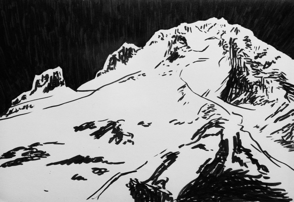 1000x687 mt hood, may toast - Mt Hood Drawing