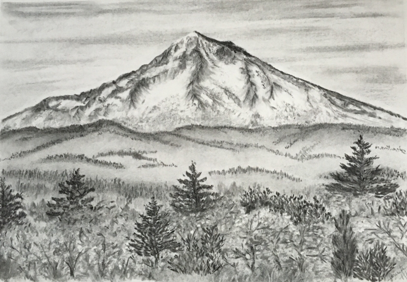 Mt Hood Drawing at Explore collection of Mt Hood