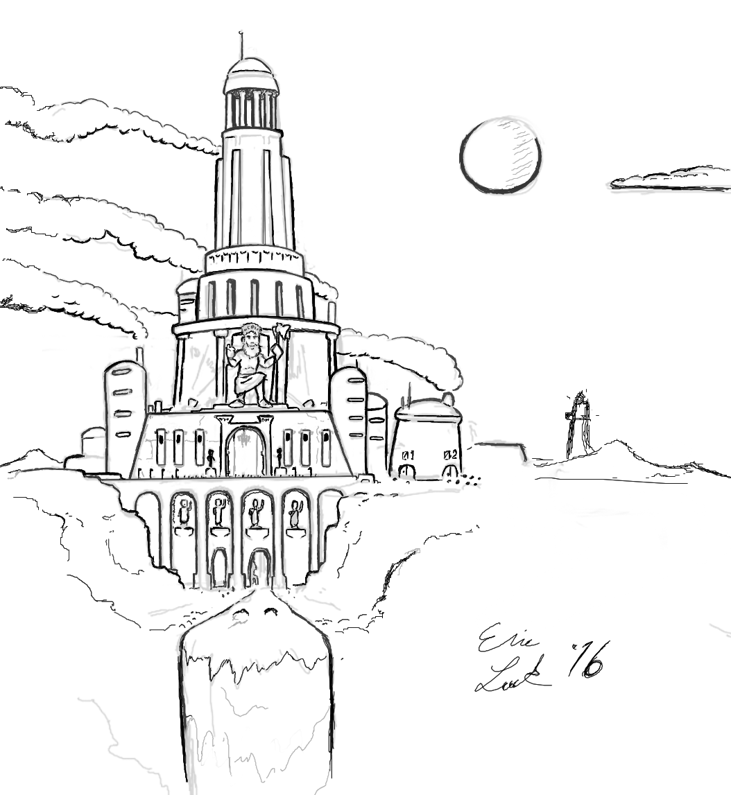 1054x1147 mount olympus - Mt Olympus Drawing