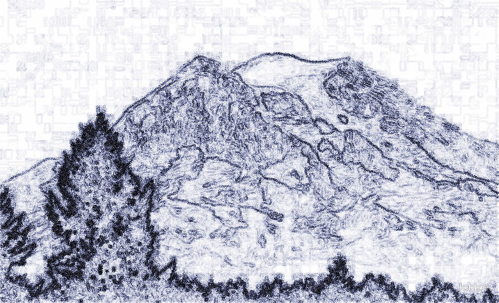 1000x609 mt rainier drawing - Mt Rainier Drawing