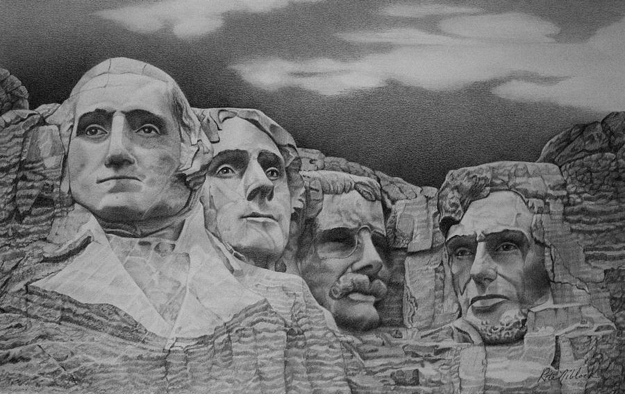 900x568 mt rushmore drawing - Mt Rushmore Drawing