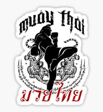 210x230 muay thai boxing stickers redbubble - Muay Thai Drawing