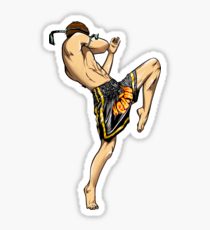 210x230 muay thai drawing stickers redbubble - Muay Thai Drawing