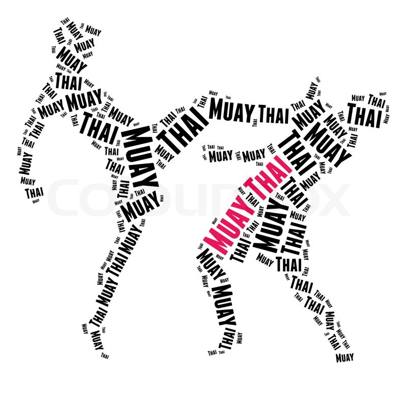 800x772 muay thai concept in word cloud stock photo colourbox - Muay Thai Drawing