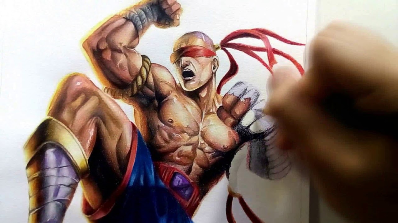 1280x720 speed drawing - Muay Thai Drawing