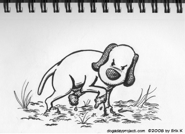 600x437 september sketchbook storm a dog a day - Muddy Drawing