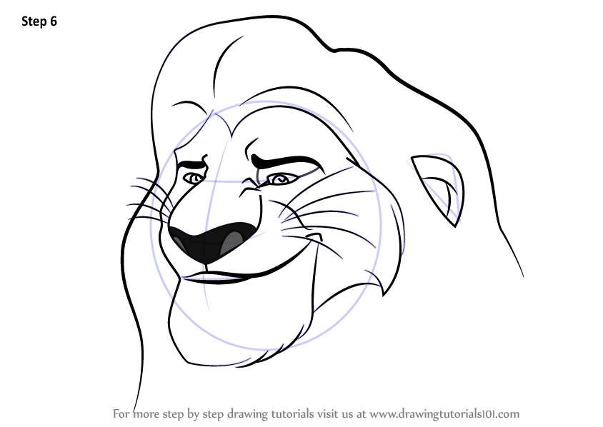 844x598 learn how to draw mufasa from the lion guard - Mufasa Drawing