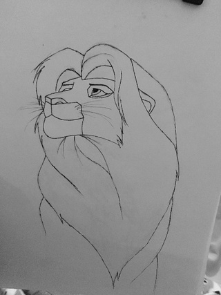 320x427 mufasa drawings on paigeeworld pictures of mufasa - Mufasa Drawing