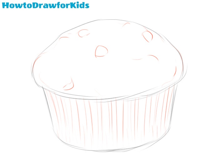 700x500 how to draw a muffin for kids how to draw for kids - Muffin Drawing
