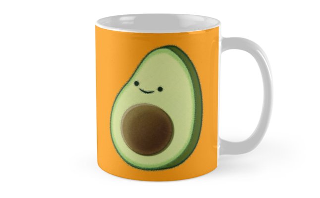 646x400 Cute Avocado Drawing Mugs - Mug Drawing