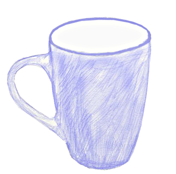 350x346 How To Draw A Tea Cup - Mug Drawing